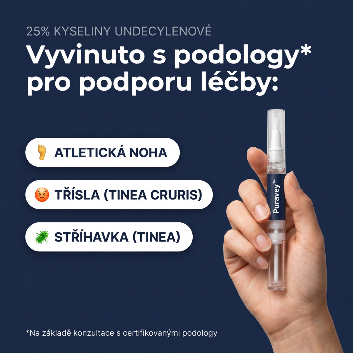 Puravey™ Antimykotické Pero — Zbavte sa plesne nechtov navždy (Bez bolesti. Bez zápachu. Bez skrývania.)